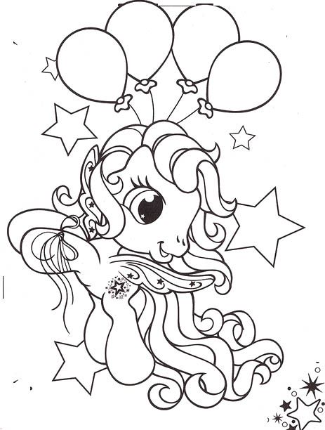 Little Pony Fly Bring Balloons Coloring Pages My Little Pony car coloring page