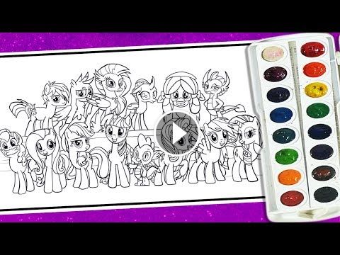 MLP coloring pages for kids My little pony colouring activity videoskidsfunac