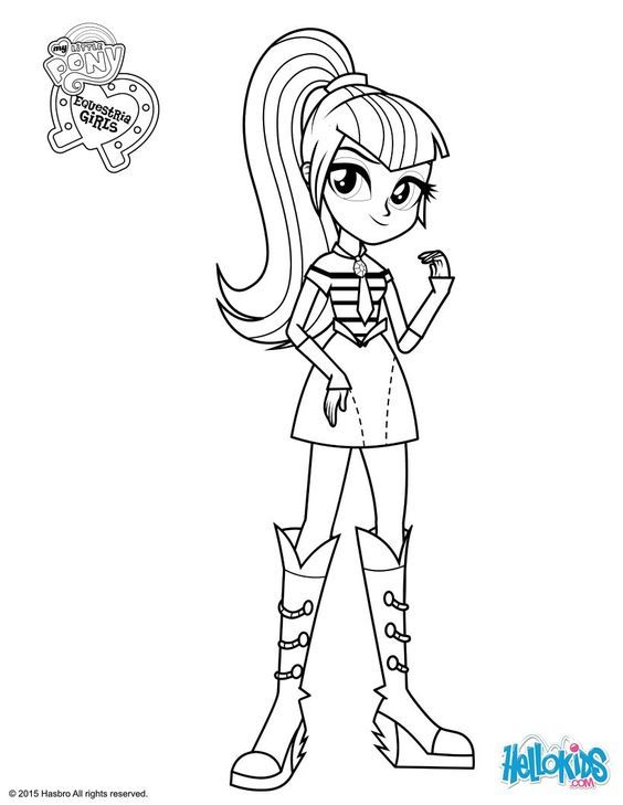 MY LITTLE PONY coloring pages Sonata Dusk