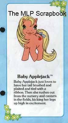 My Little Pony Baby Applejack fact file