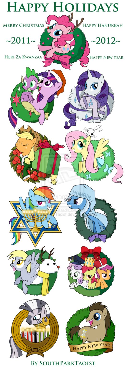 My Little Pony Christmas and Holiday Ornaments by SouthParkTaoist on deviantART