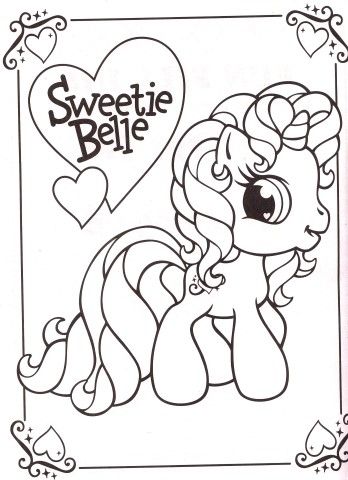 My Little Pony Coloring Page Sweetie Belle