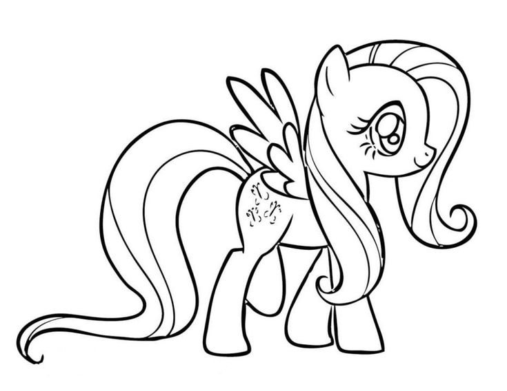 My Little Pony Coloring Pages Fluttershy Coloring Home