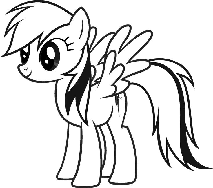 My Little Pony Coloring Pages Free My Little Pony Rainbow Dash Coloring Page