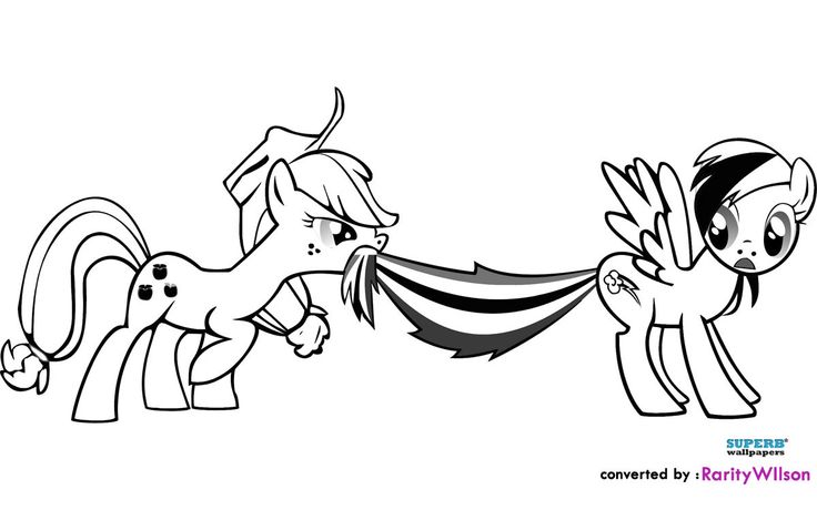 My Little Pony Coloring Pages Friendship Is Magic Team
