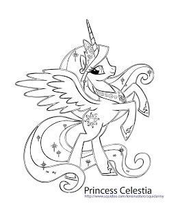My Little Pony Coloring Pages Princess celestia