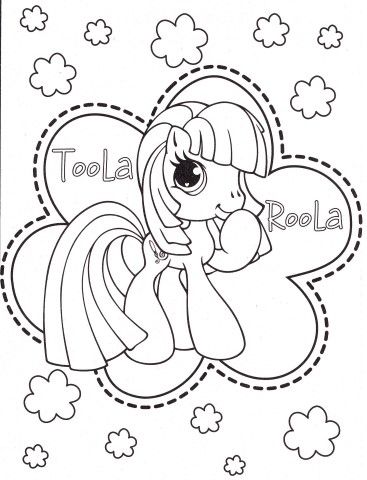 My Little Pony Coloring Pages Toola Roola