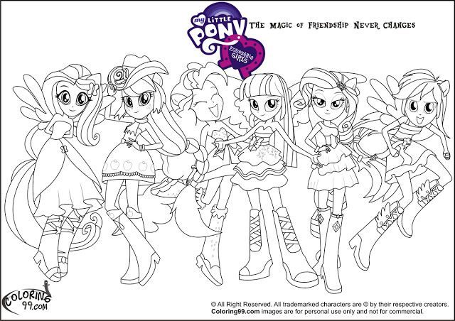 My Little Pony Equestria Girls Coloring Pages Equestria girls
