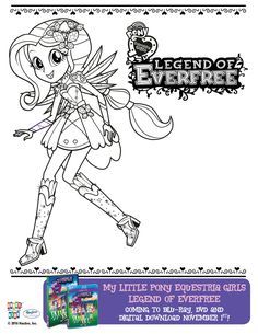 My Little Pony Equestria Girls Everfree Coloring Page