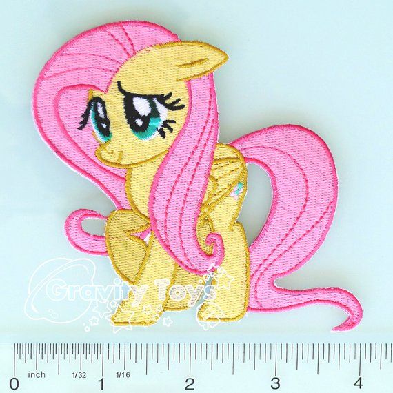 My Little Pony Friendship is Magic FLUTTERSHY Iron on Embroidery Patch Applique