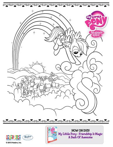 My Little Pony Friendship is Magic Printable Coloring Page