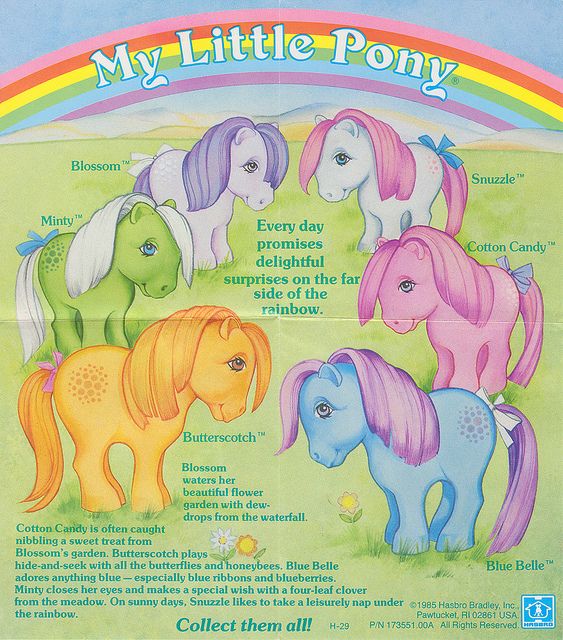 My Little Pony G1 This was my favorite cartoon and my ponies were some of my
