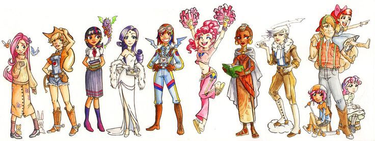 My Little Pony Girls 1 Color by gambitgurlisis.de… on deviantART color Devia