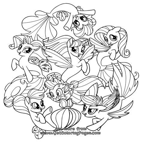 My Little Pony Movie 2017 Coloring Pages Seaponies