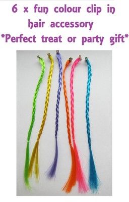 My Little Pony Party Gift Bag Treat Girl Hair Accessories Clip Extension Filler