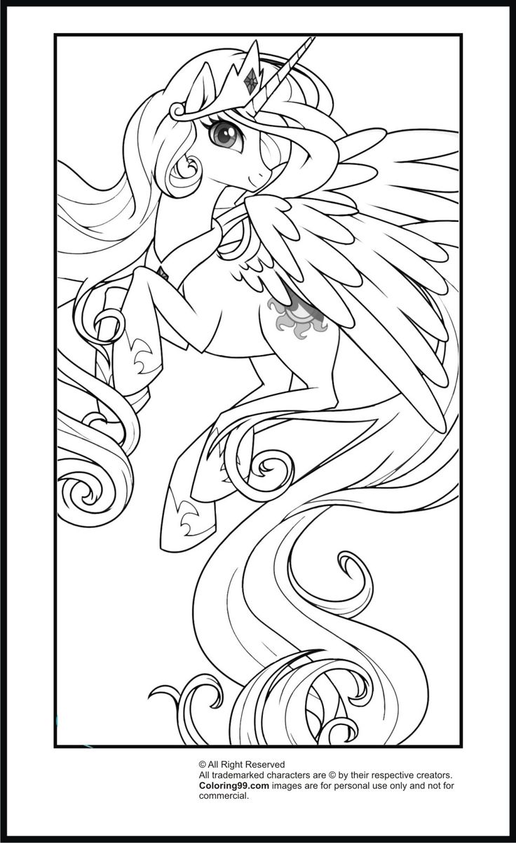 My Little Pony Princess Celestia Coloring Pages Minister Coloring