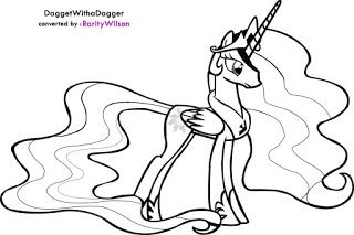My Little Pony Princess Celestia Coloring Pages