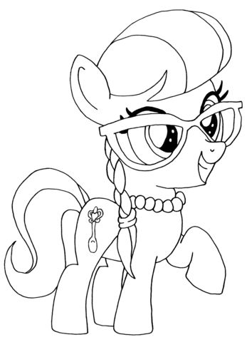 My Little Pony Silver Spoon Coloring page Pony