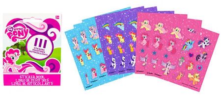 My Little Pony Sticker Book 9 Sheets Party City