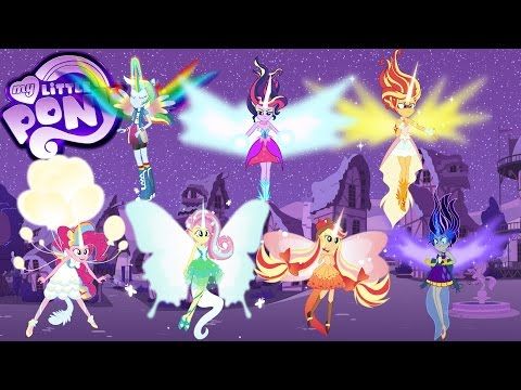 My Little Pony Transforms Equestria Girls Mane 7 into Daydream forms MLP Color