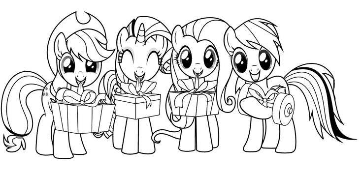 My Little Pony With Friends Coloring Page