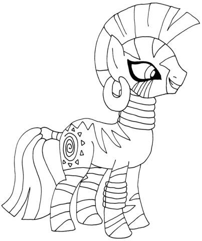 My Little Pony Zecora Coloring page Coloring page Pony Zecora cartoon colo