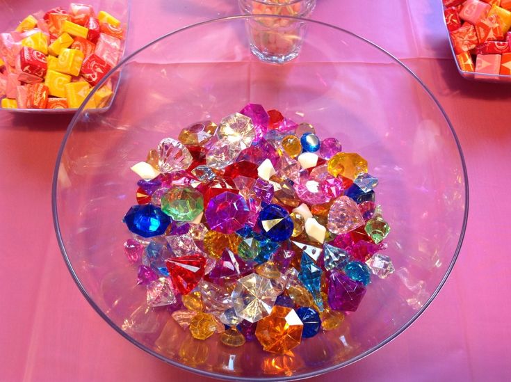 My Little Pony party game Rarity jewel search. We hid these jewels outside li
