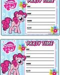 My Little pony invitations free printables Pinkie Pie