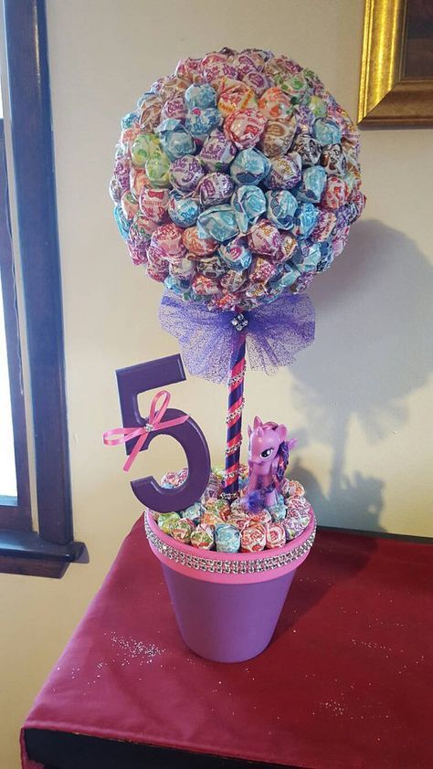 My little Pony inspired Dum Dum Topiary by MomentsbyAnabella
