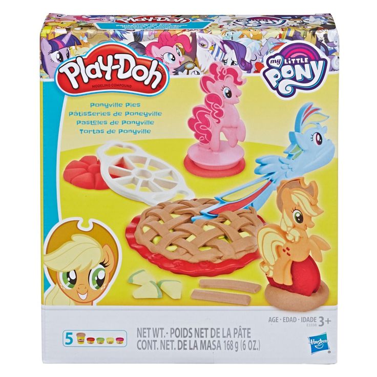 Play Doh My Little Pony Ponyville Pies Set with 5 Play Doh Colors