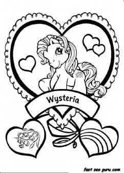 Printable my little pony wysteria coloring pictures Printable Coloring Pages F