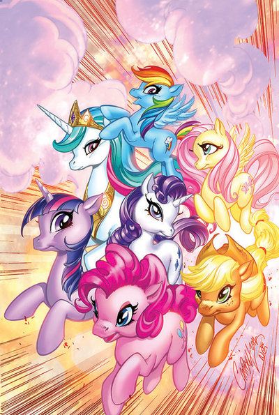 This is one of the cover arts to one of the comics. My Little Pony JSC by ToolK