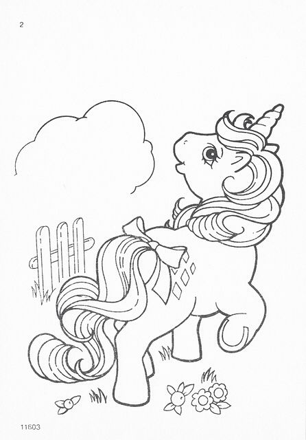 Vintage My Little Pony PRINT AND COLOR ME