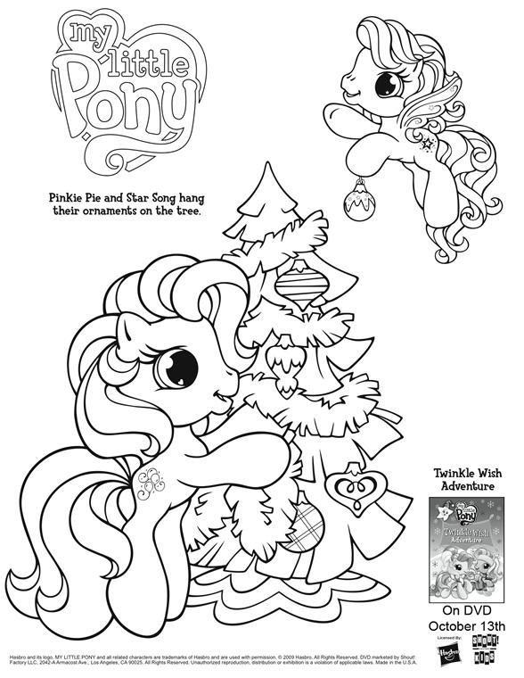 disney thanksgiving coloring pages My Little Pony Coloring Page Free Printab