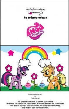 free printable My Little Pony Card 2