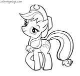 my little pony coloring page Apple Jack and more