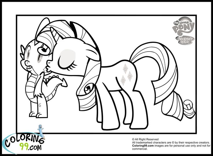 my little pony coloring pages My Little Pony Rarity Coloring Pages