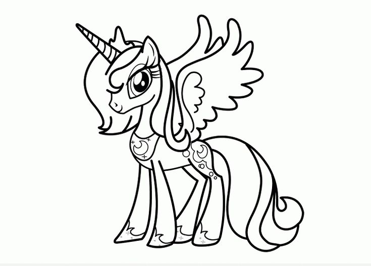 my little pony coloring pages luna