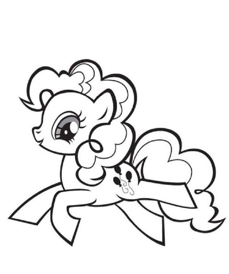 my little pony happy pinkie pie coloring pages