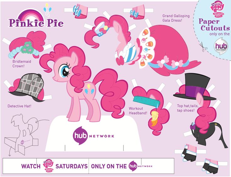 my little pony paper cut out Google Search