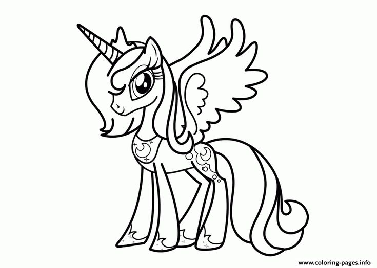 princess luna my little pony Coloring pages Printable