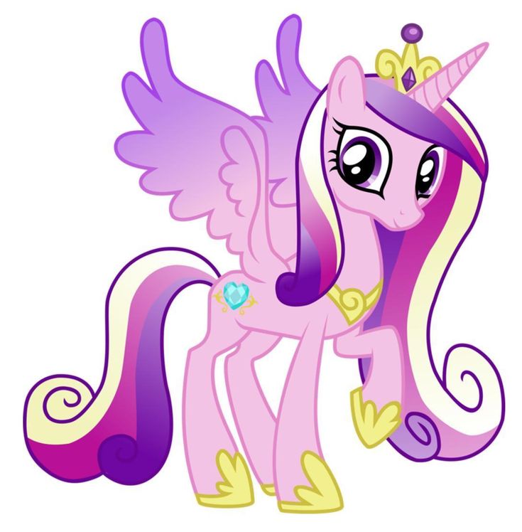 3.75 Princess Cadence My Little Pony Iron On Transfer 5X5 For Light Colored
