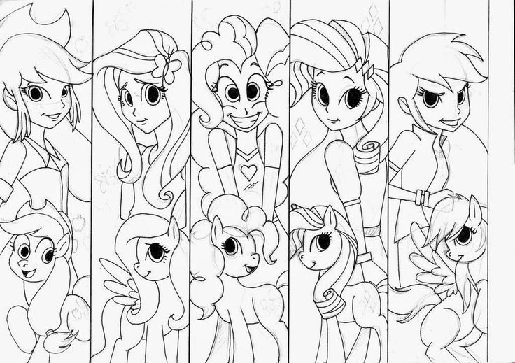 Dibujos de My Little Pony para Colorear Colorear de Dibujos Para Pony cart