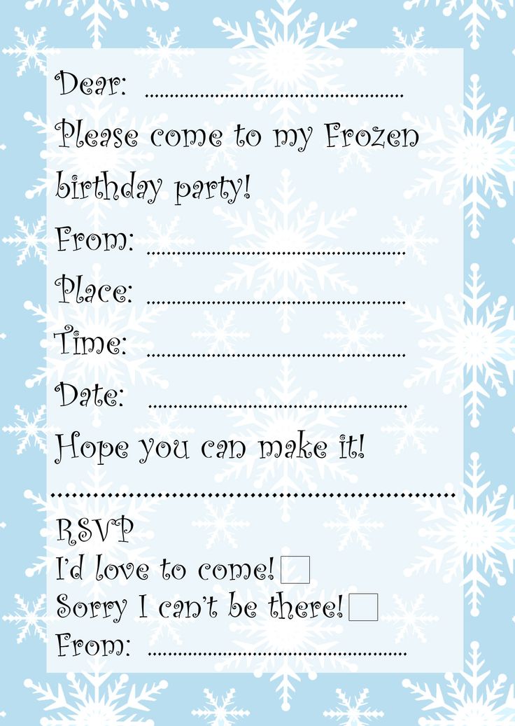 Download your Frozen printable party pack Mumsnet
