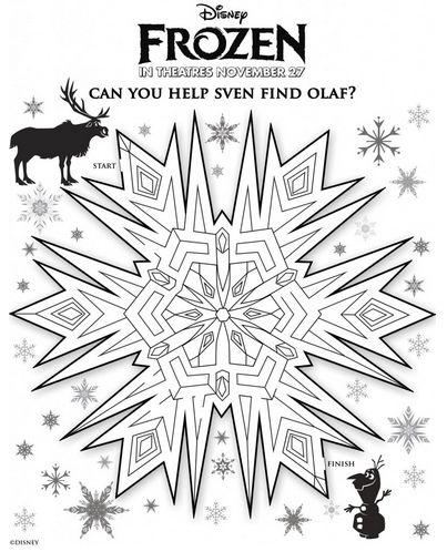 FREE COLOR SHEETS for kids...Frozen printable FREE Printables for Disney Frozen