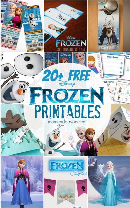 Free FROZEN Printables And Party Ideas