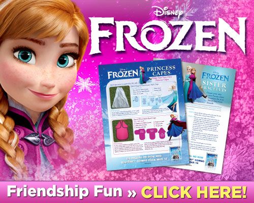 Free Frozen Tutorials Make Sister Bracelets and a Cape Like Anna39s or Elsa
