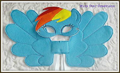 Handmade Mask and Large Wings Set – Rainbow Dash – My Little Pony Dash Han