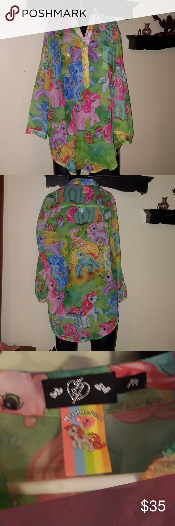 Ironfist My Little Pony Tunic in new.condition. size medium. my little pony prin