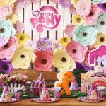 Kid table from a My Little Pony Birthday Party via Kara’s Party Ideas KarasP